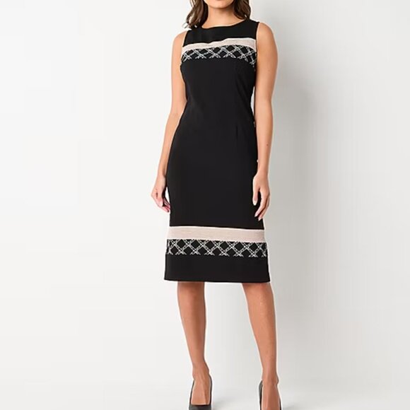 Maya Brooke Almond Black 2 Piece Jacket Dress Set 24W Formal Wedding Church NWT - Picture 4 of 13